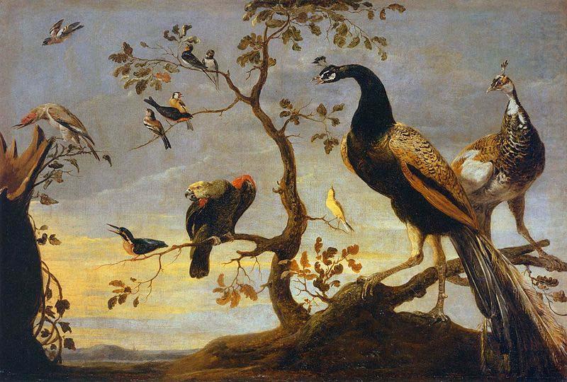 Frans Snyders Group of Birds Perched on Branches china oil painting image